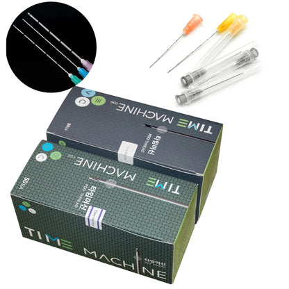 50pcs Disposable Blunt Tip Cannula Needle For Filler Injection 18G 21G