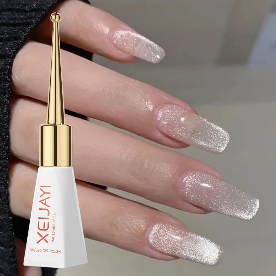 1pc 10ml Chili Peppers Magnetic Cat Eye Chrome Nail Powder Chameleon