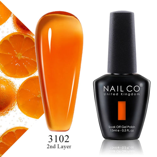 NAILCO 15ml Translucent Color Gel Nail Polish Vernis Semi Permanent UV