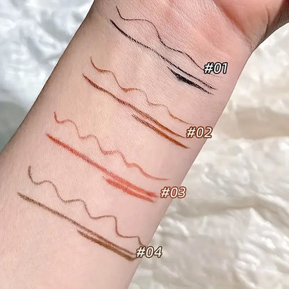 Waterproof liquid eyeliner 4 colors ultra fine tip long lasting Korean