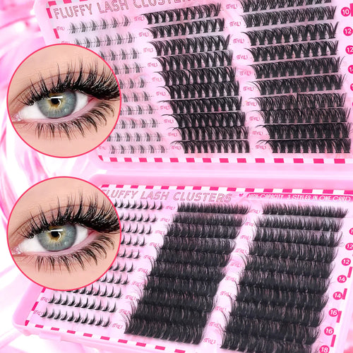 Show-Stopping Top & Bottom Lash Kit – 250/740 Cluster Bombshell Fluffy