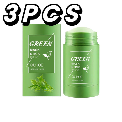 1~5PCS Green Tea Clay Stick For Face Green Mask Stick Smear Acne
