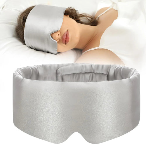 Adjustable Silk Sleep Mask for Side Sleeper,Eye Mask Sleeping for