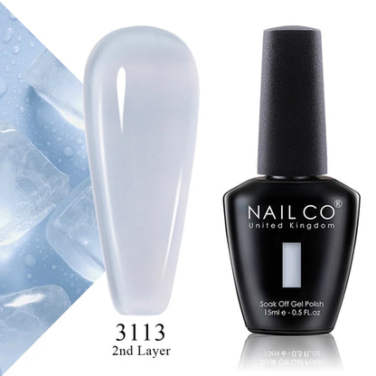 NAILCO 15ml Translucent Color Gel Nail Polish Vernis Semi Permanent UV