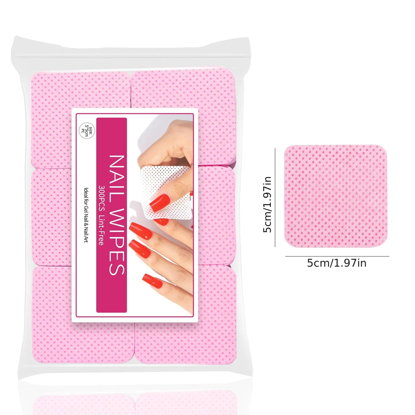 Nail Polish Remover Wipes Nail Cleaning Pads, Non Woven Nail Pads For