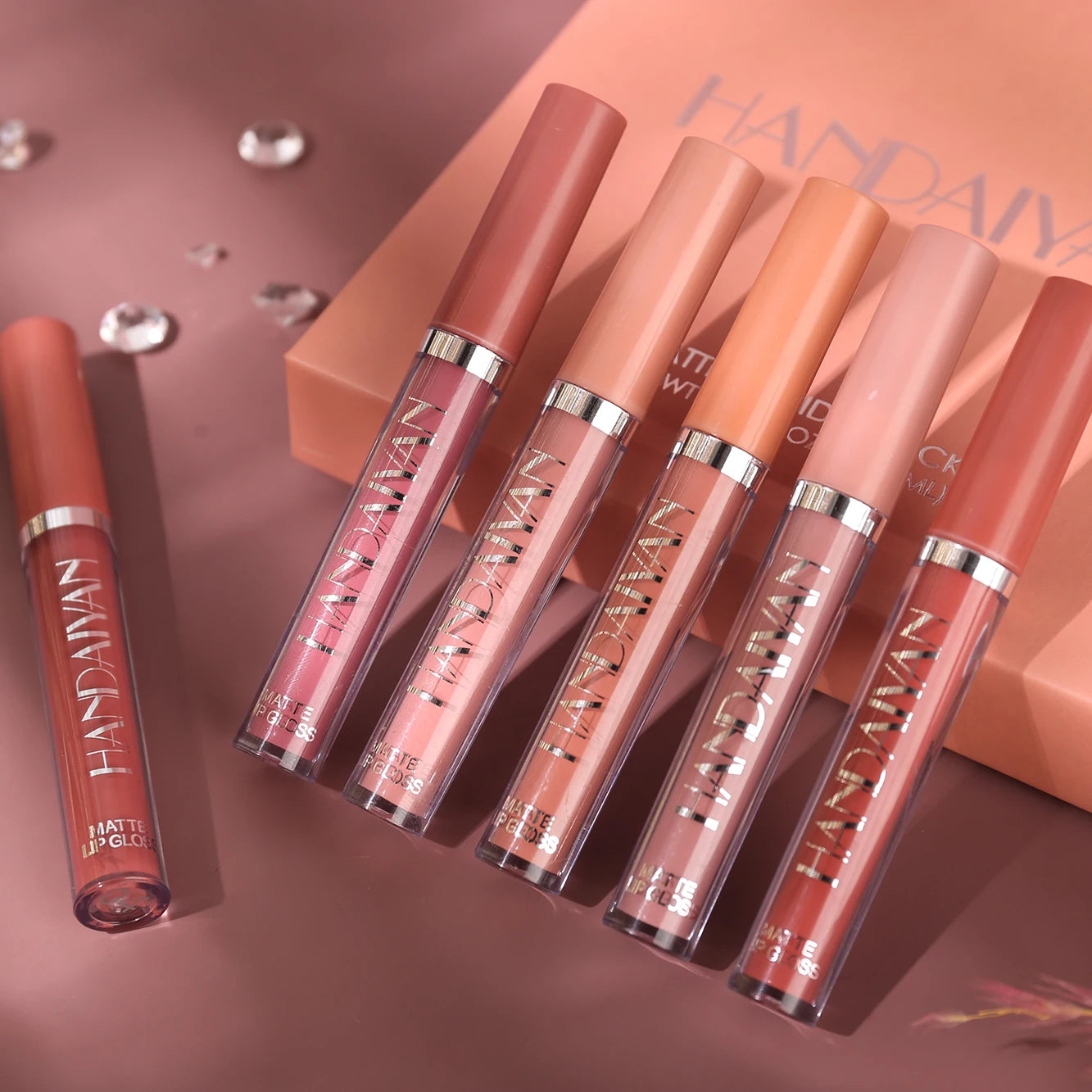 HANDAIYAN Set of 6 NonStick Cup Liquid lipstick , Long-Lasting Lip
