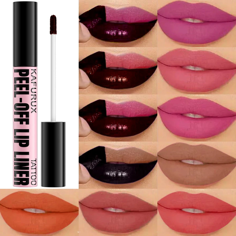 7 Colors Peel Off Lip Stain Reveal Long Lasting Waterproof Pink Lip