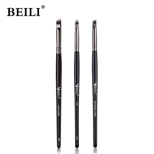 3pcs Makeup Brush Set,Blade eyeliner brush fine oblique head eyebrow