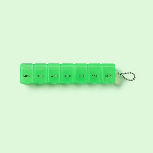 Mini Portable Transparent Medicine Box Waterproof Week-long