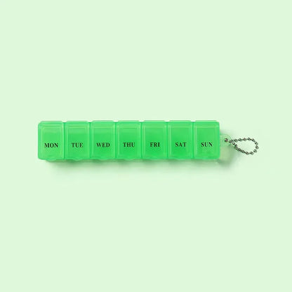 Mini Portable Transparent Medicine Box Waterproof Week-long