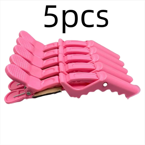 5-30pcs Alligator Hair Clip Plastic Nonslip Hairpin Black Pink Durable
