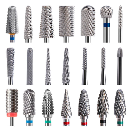 Ceramic Tungsten Carbide Nail Drill Bit Rotate Burr Milling Nail