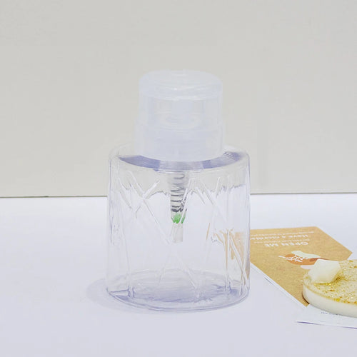 Refillable Lockable Empty Pump Dispenser Nail Manicure Cleaner Makeup