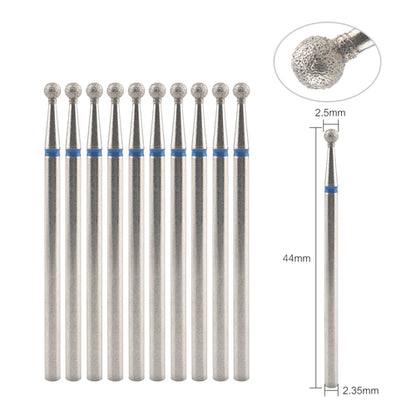 10Pcs Diamond Milling Cutter For Manicure Electric Nail Drill Bits