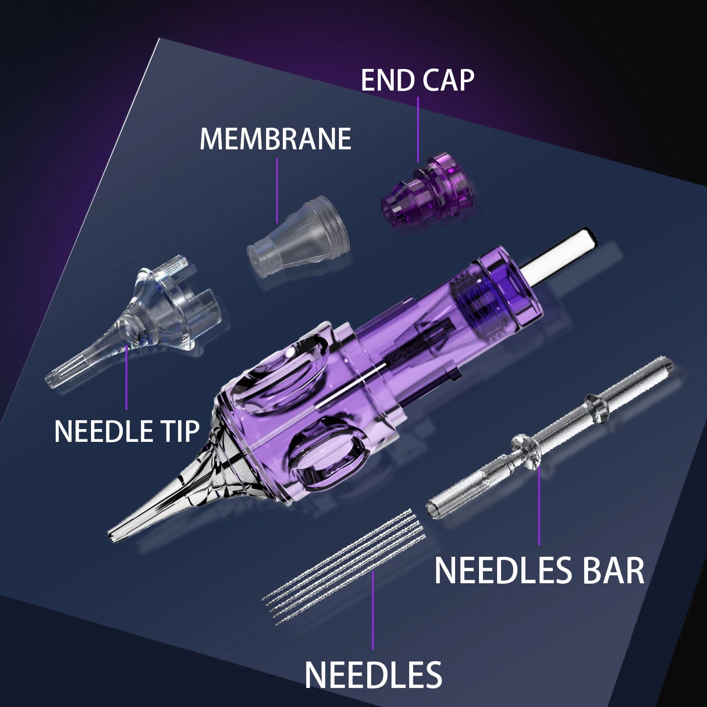 Tattoo Cartridge Needles 20Pcs LASTJUDG Tattoo Needles For Makeup