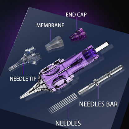 Tattoo Cartridge Needles 20Pcs LASTJUDG Tattoo Needles For Makeup