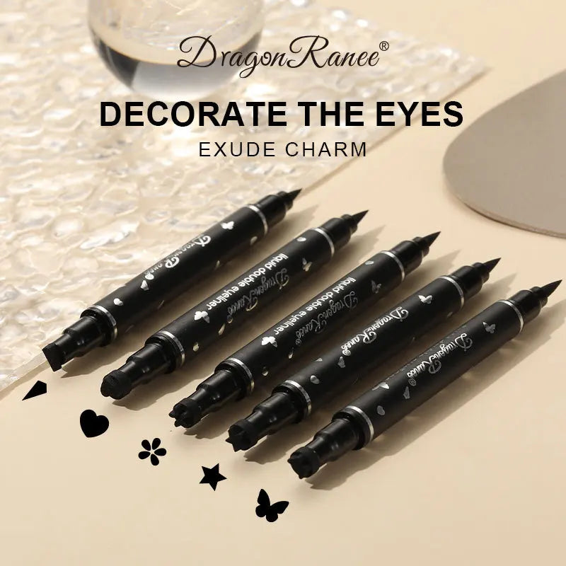 Dragon Ranee Double head Star Seal Eyeliner waterproof non-smudging