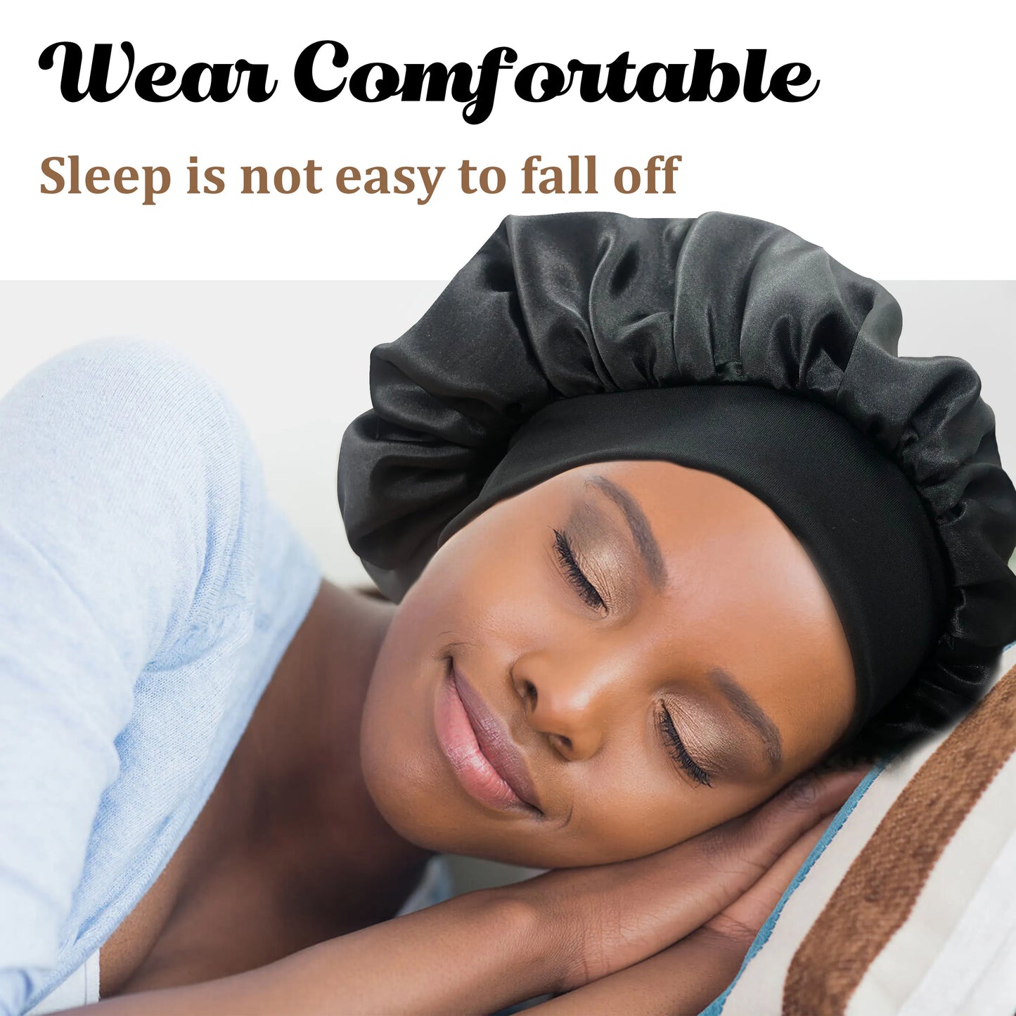 Silk Bonnet Hair Wrap for Sleeping