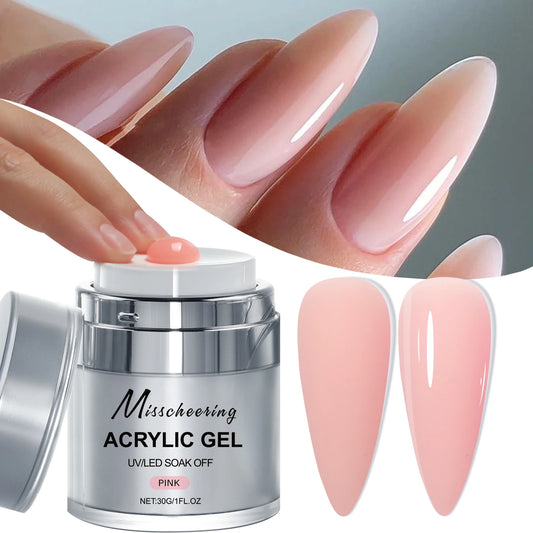 15/30g Quick Builder Nail Gel White Nude Pink Clear Nail Art Extension