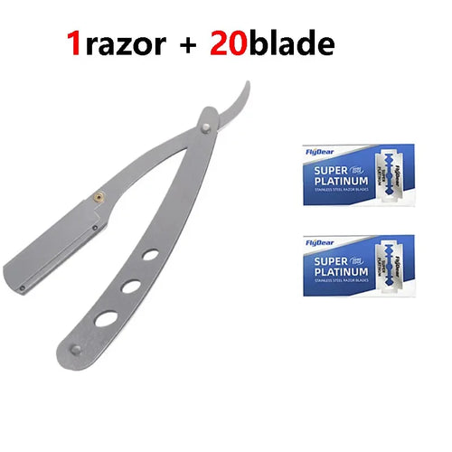 Shaver  Barber Edge Stainless Steel Razor Men Professional Manual