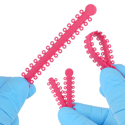 1000PCS Dental Ligature Ties  Elastic Ring Rubber Tie O Ring For Teeth