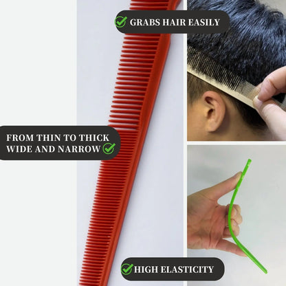 1/5PCS Barber Side Corners Fade Combs Pro Tapered Haircut Combs For