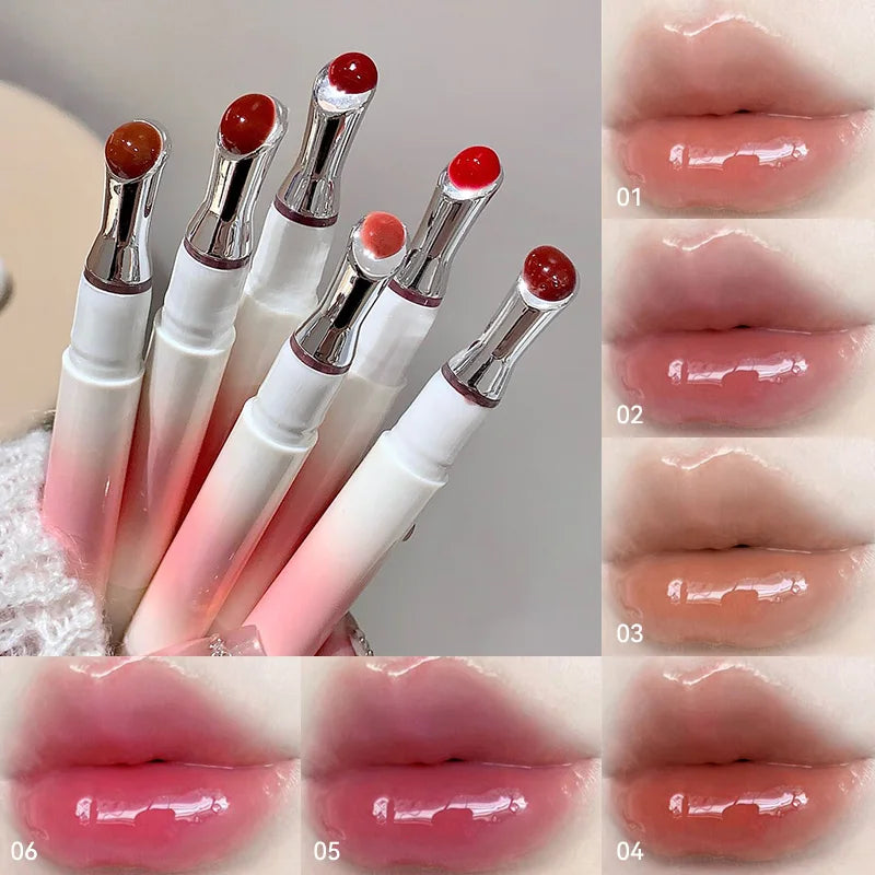Kakashow Mirror Watery Lip Gloss Iron Brush Head Jelly Lipgloss