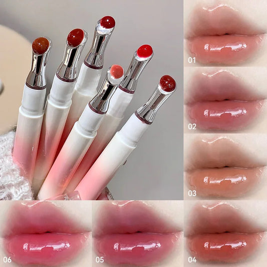 Kakashow Mirror Watery Lip Gloss Iron Brush Head Jelly Lipgloss