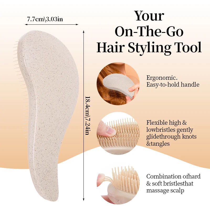 Magic Detangling Boxed Hair Comb Anti Static Hairdressing Comb Girls