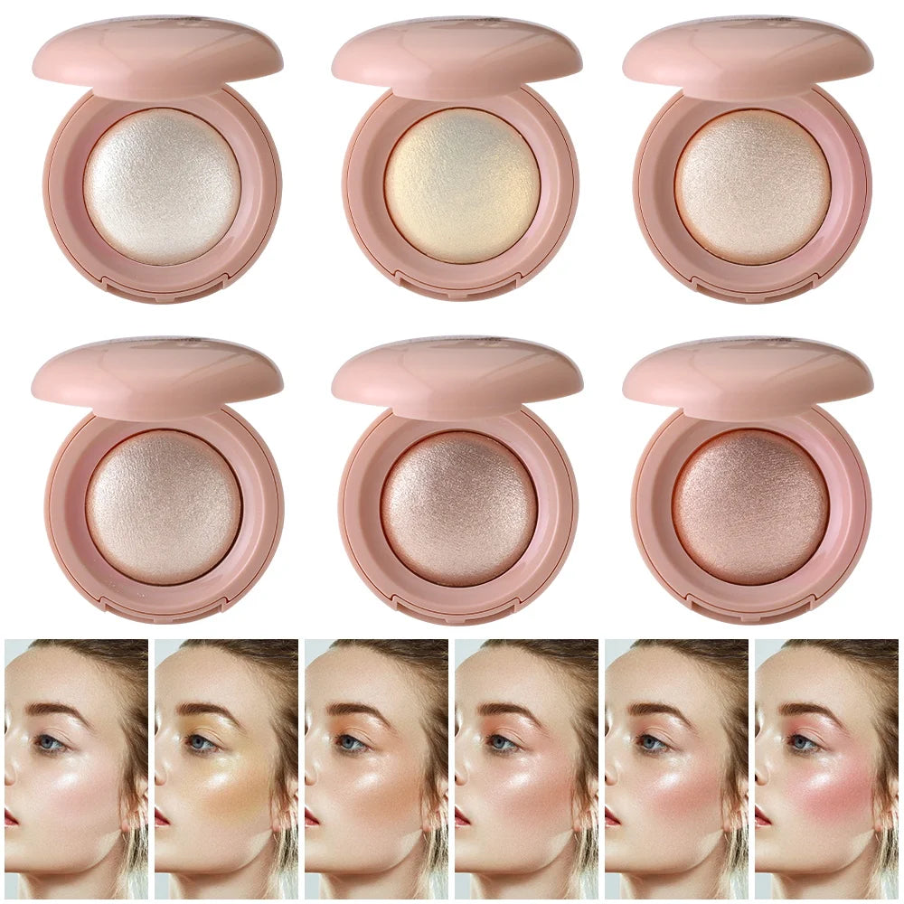 Long-lasting waterproof fine shimmer highlighter, natural glossy