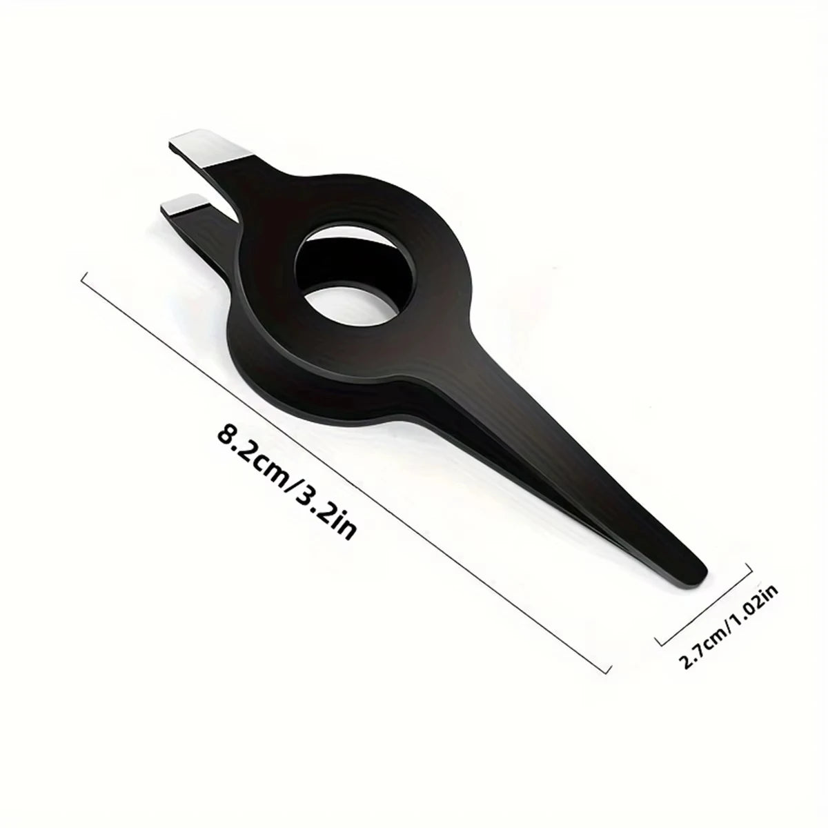 Slanted Tweezers For Removing Boar Bristles, With A Hollowed-Out