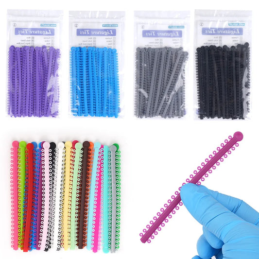 1000PCS Dental Ligature Ties  Elastic Ring Rubber Tie O Ring For Teeth