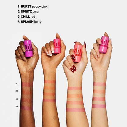 1/2/4PCS Jelly Lipstick Cheek Blush Stick Long Lasting Moisturized