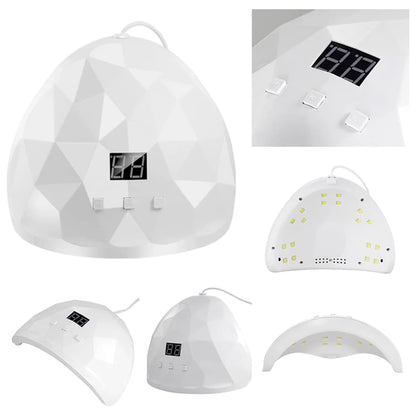 LULAA UV Nail Polish Lamp Gel Curing Polishing Lamp with Three Timing