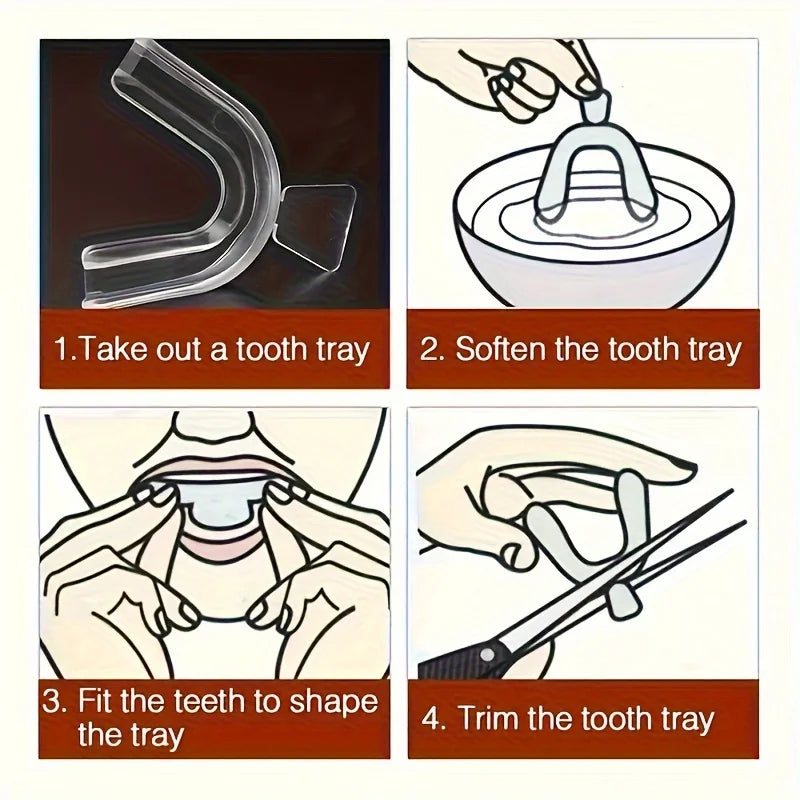 1-4pair Unisex Teeth Aligner Silicone Invisible Dental Orthopedic Tray