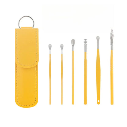Adult Ear Cleaning Kit 6PCS Stainless Steel Spiral Ear Wax Removal