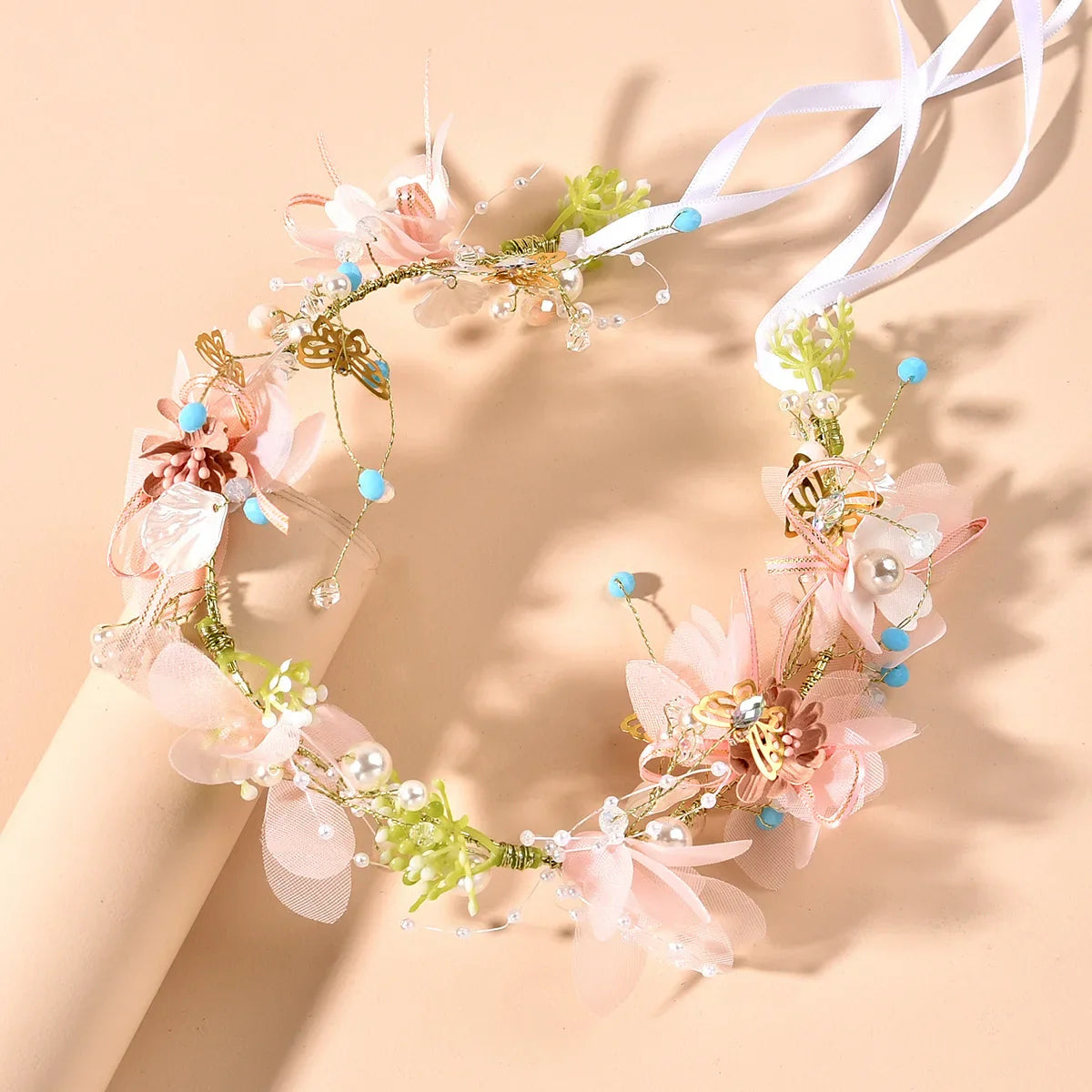 Fairy Blossom Wedding Hair Hoop