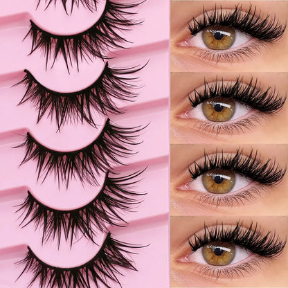 Veltrinay Manga Lashes Fluffy Soft 3D Mink False Lashes Wispy Soft