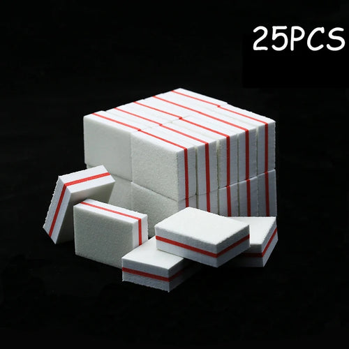 50Pc Professional Mini Nails Art buffer File 100/180 Sandpaper