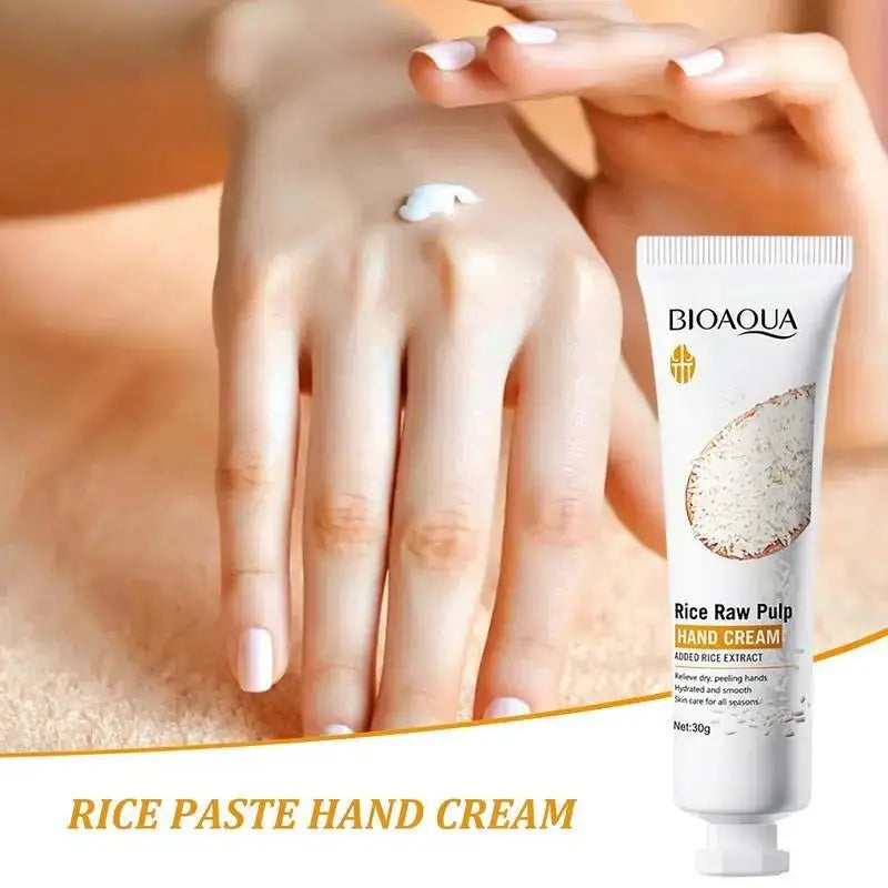 BIOAQUA White Rice Hand Cream Whitening Moisturizing Nourishing