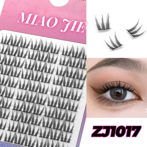 MIAOJIE Cluster Lashes Natural Eyelash extension Volume Individual