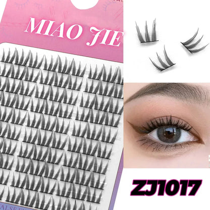 MIAOJIE Cluster Lashes Natural Eyelash extension Volume Individual