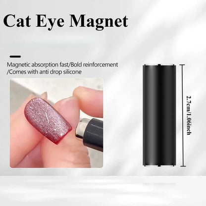 27pcs Cat Eye Magnet Cube for Nails Strong Magnetic Square Stick 9D/5D