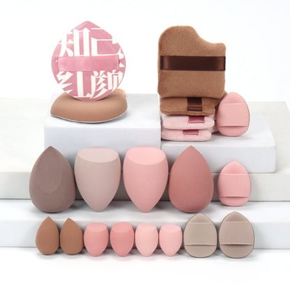 20 Pcs Pink Makeup Sponge and Makeup Puff Set Suitable for Face Cream