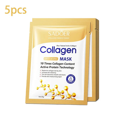 5/10/20/30pcs SADOER Collagen Face Mask Firming Moisturizing Repair