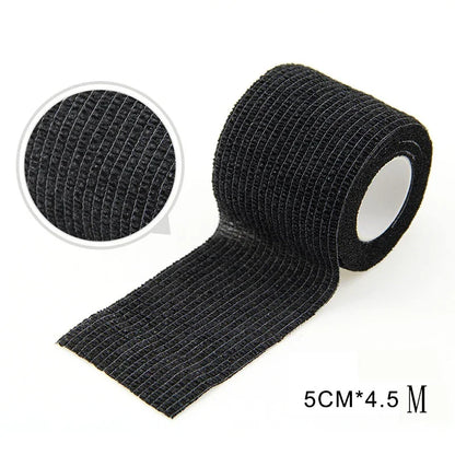 5/10/15/20 Black Tattoo Grip Bandage Cover Wraps Tapes Nonwoven