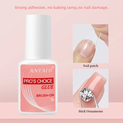 5pcs quick drying adhesive nail glue professional nail glue for false