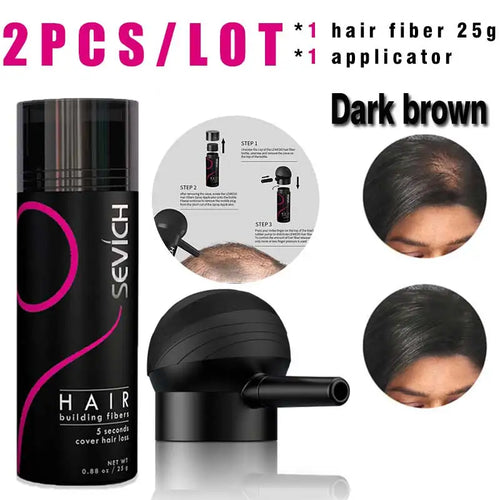 SEVICH Hair Building Fiber Set Cover Sparse Hair Or Bald Spots Hair