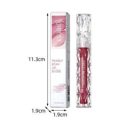 QIBEST Waterproof Diamond Shimmer Glitter Lipgloss Matte Liquid