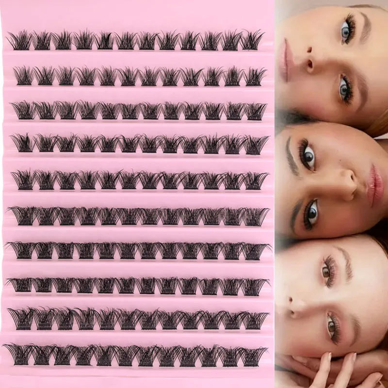 DIY Eyelash Extension Kit Individual Lashes Cluster Mix Lash Clusters